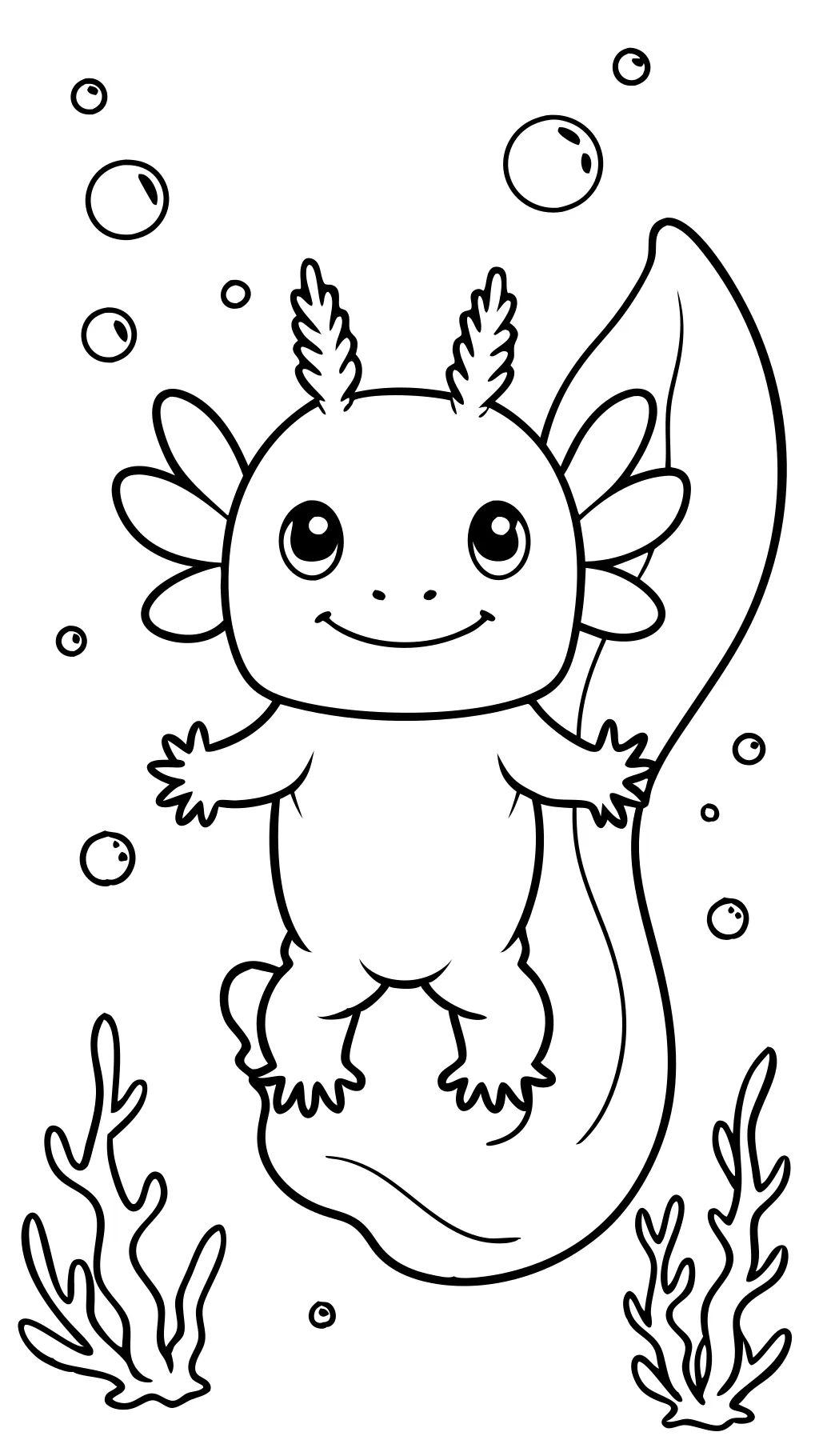 axolotl coloring pages